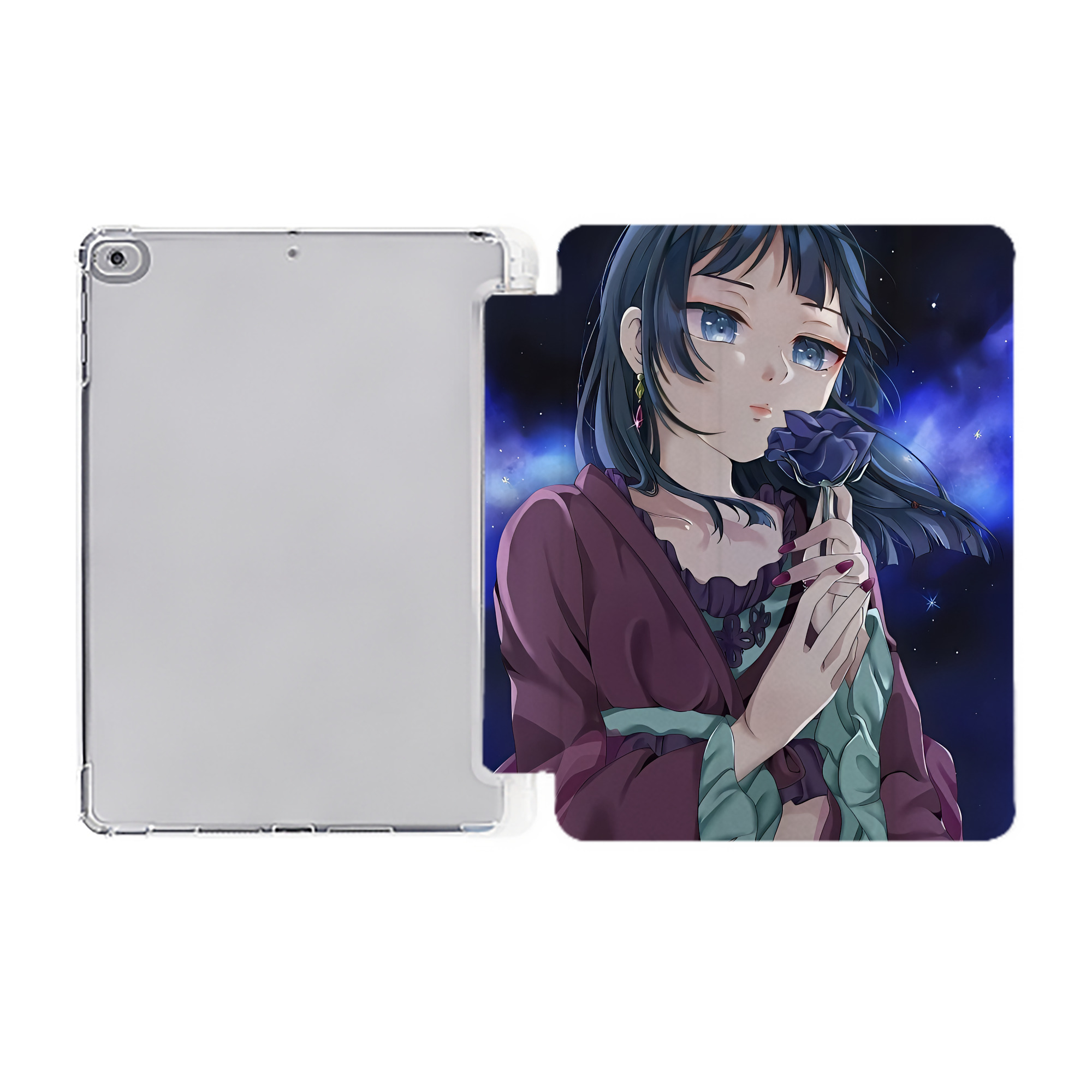 （画像用） 薬屋のひとりごと The Apothecary Diaries IPad ケース ペン収納付き 三つ折りスタンド PUレザー×シリコン 対応機種9.5/10.5/10.9インチ